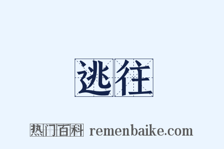 逃往是什么意思的图片